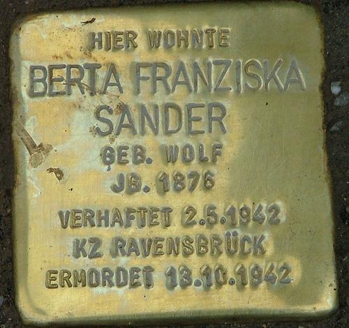 Stolpersteine Vandalenstrae 23 #2