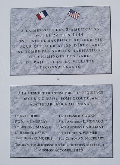 Plaqies American Airmen Paris #1