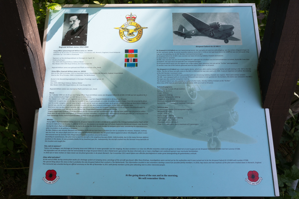 Memorial Reginald William James (Airspeed AS.10 Oxford) #5