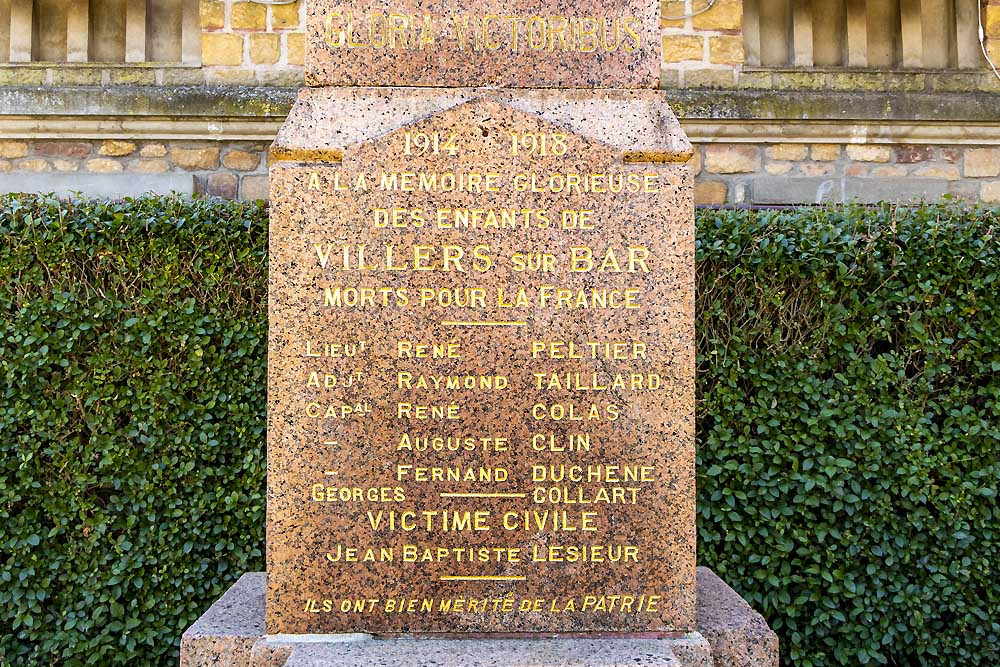 Oorlogsmonument Villers-sur-Bar #2