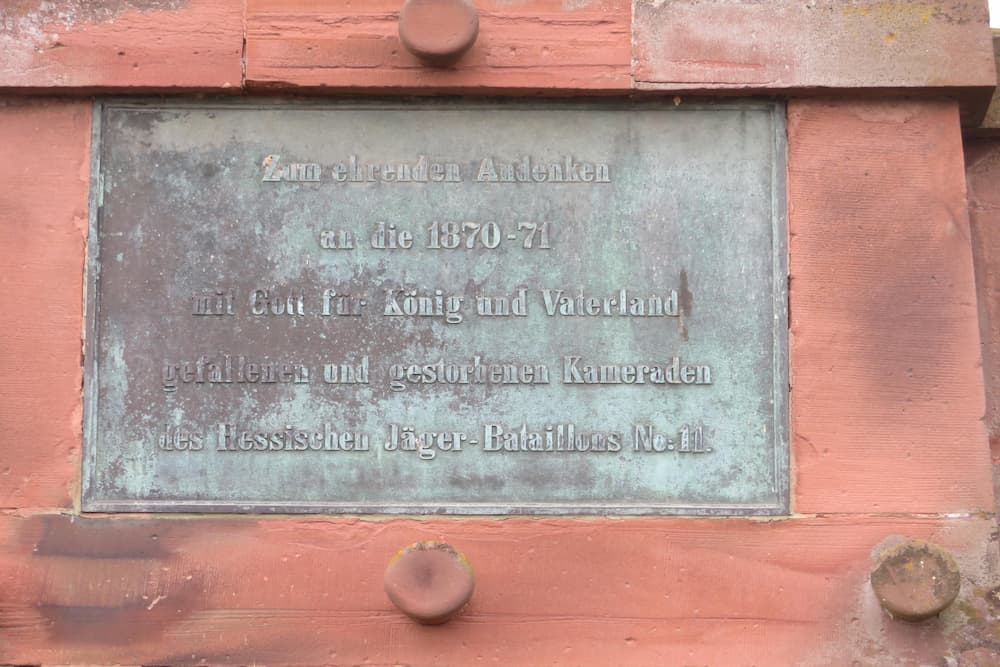 11. Kurhessisches Jägerbataillon Monument Gunstett #3