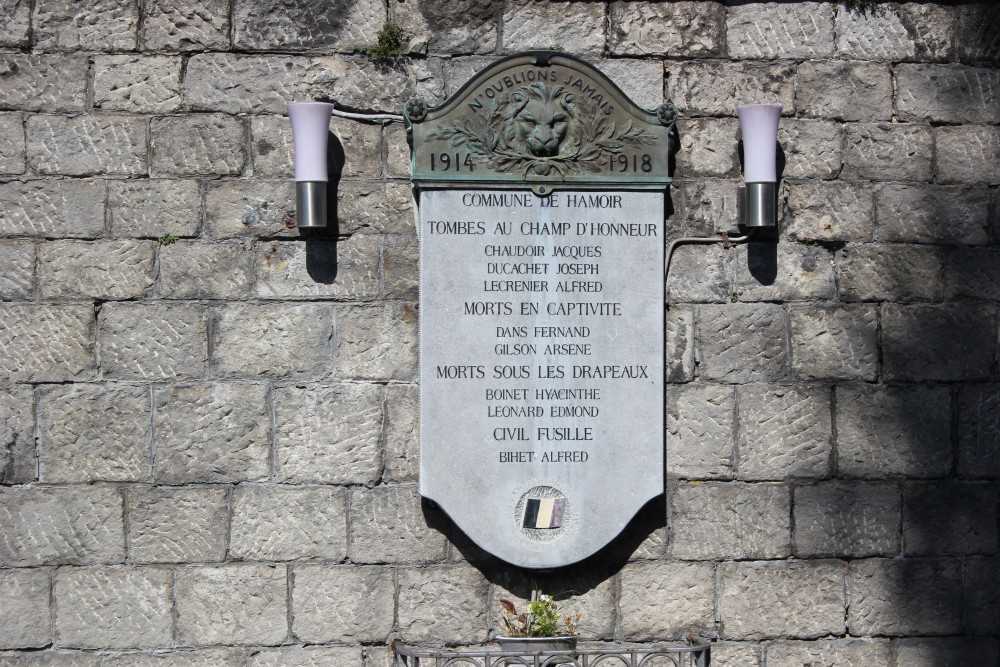 Commemorative Plate First World War Hamoir #2