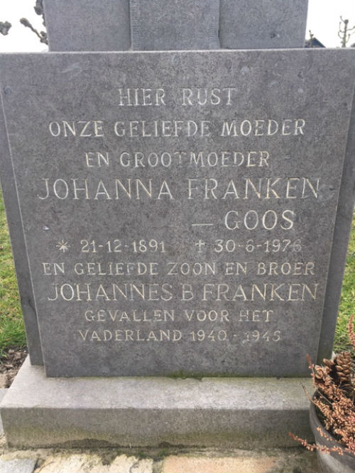 Dutch War Grave Roman Catholic Cemetery Prinsenbeek #1