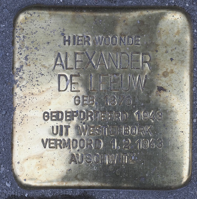 Stolpersteine Noordenbergstraat 39 #2