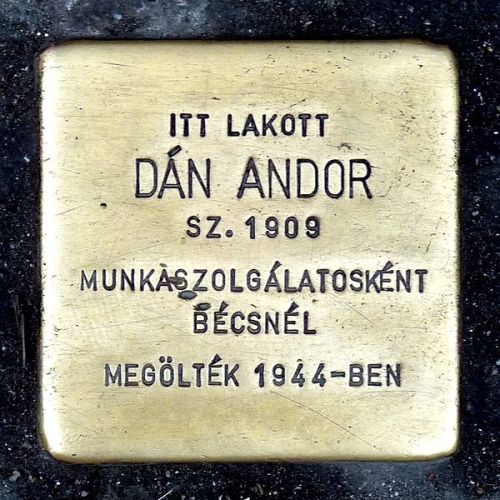 Stolperstein Nagymező utca 25 #1