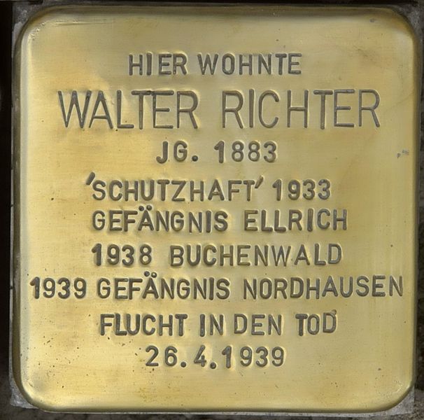 Stolpersteine Groe Bahnhofstrae 13 #2