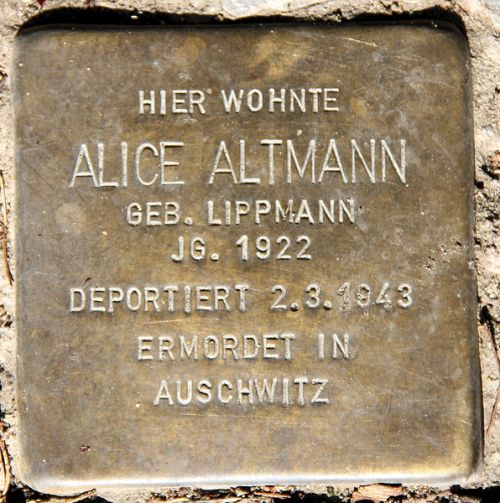 Stolpersteine Stierstrae 21