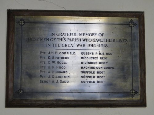 War Memorial St. Mary Church #1