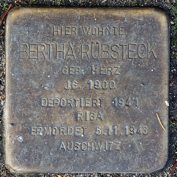 Stolpersteine Linsellesstraße 4 #2