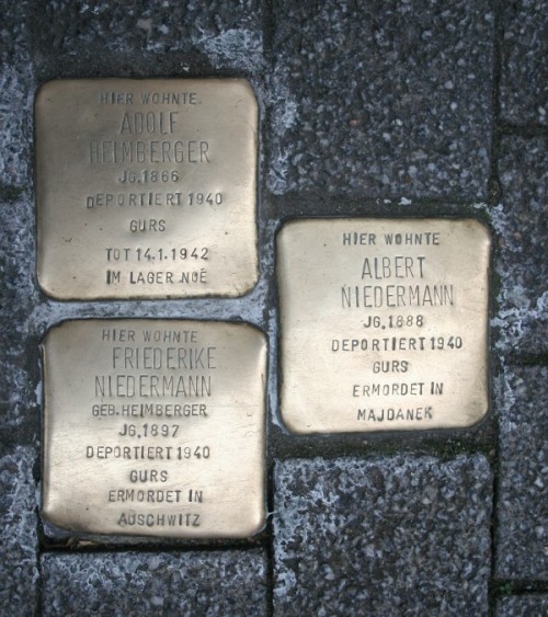 Stumbling Stones Herrenstraße 14 #3