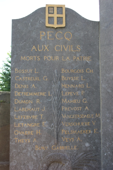 Oorlogsmonument Pecq #3