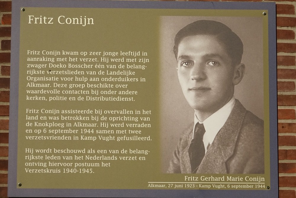 Memorial Plates Slotermeer Fritz Conijnstraat