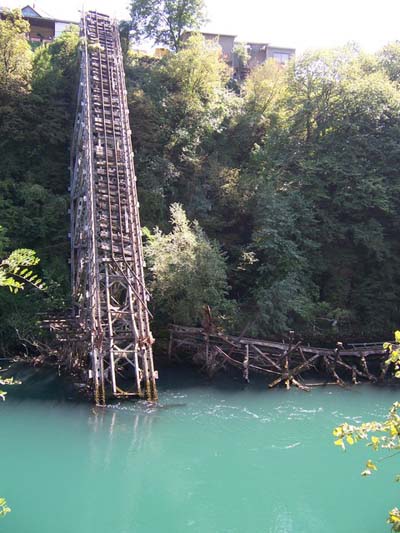 Opgeblazen Brug & Partizanetrein Jablanica #3