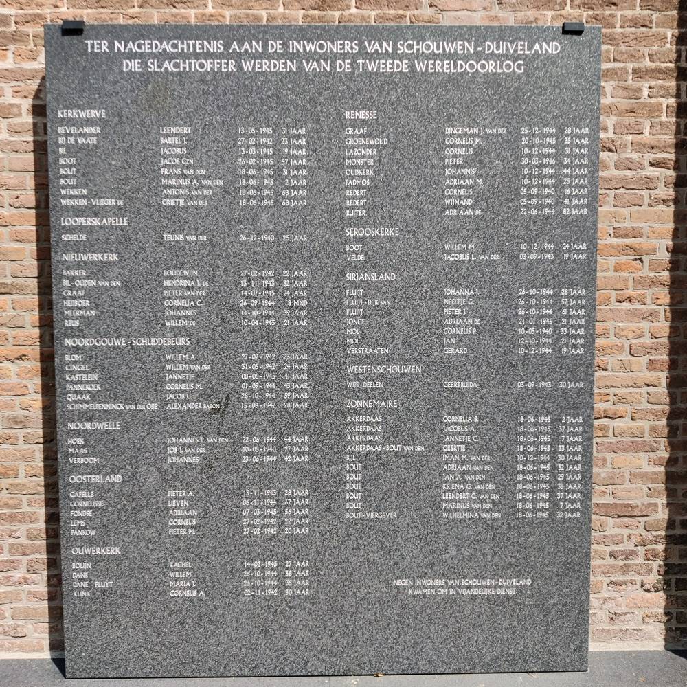 Gedenkteken Slachtoffers Schouwen-Duiveland #3
