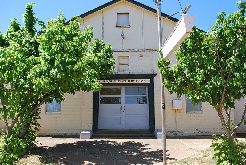 War Memorial Hall Ungarie