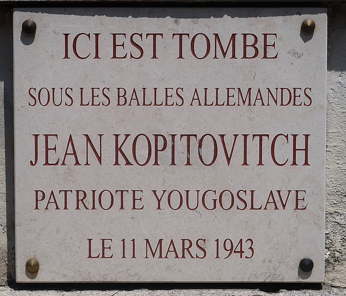 Gedenkteken Jean Kopitovitch