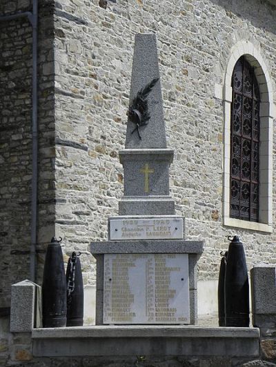 Oorlogsmonument Montreuil-sous-Prouse