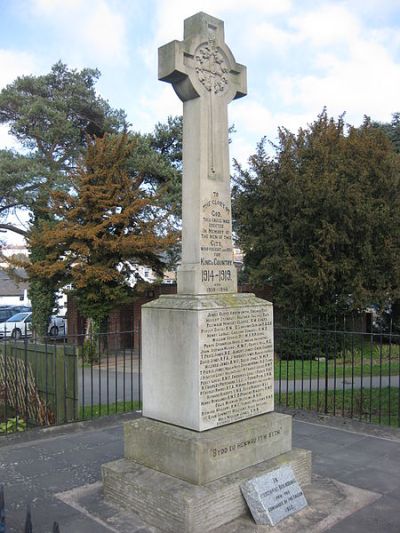 Oorlogsmonument St. Asaph #1