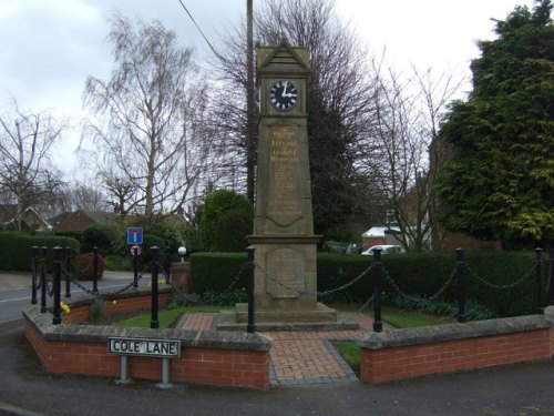 Oorlogsmonument Stickford