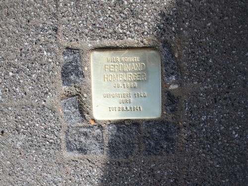 Stolperstein Karl-Friedrich-Strae 20