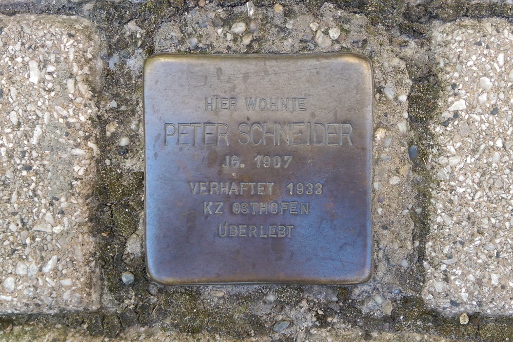 Stumbling Stone Zehnthofstraße 38 #1