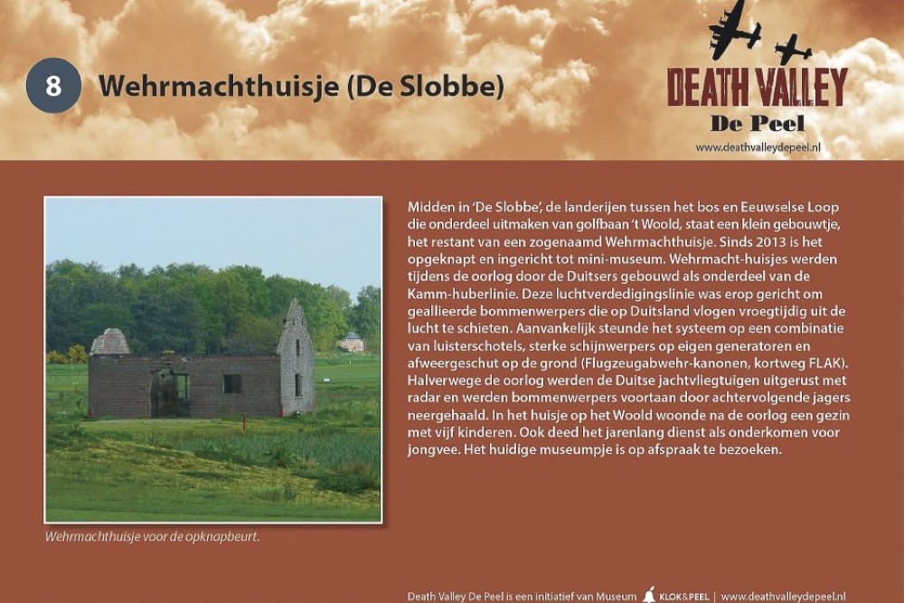 Cycling route Death Valley de Peel - Wehrmachthuisje (De Slobbe) (#8)