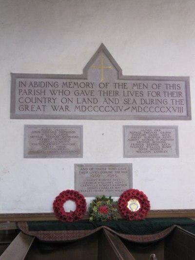 War Memorial St Mary the Virgin Church