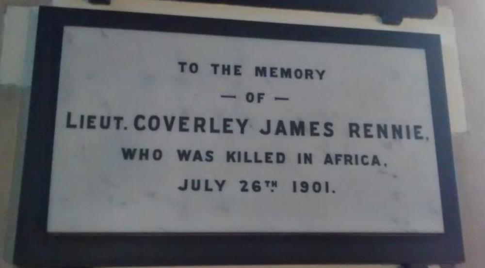 Gedenkteken Lieut. Coverley James Rennie