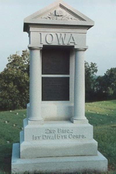 Monument 25th en 31st Iowa Infantry (Union)