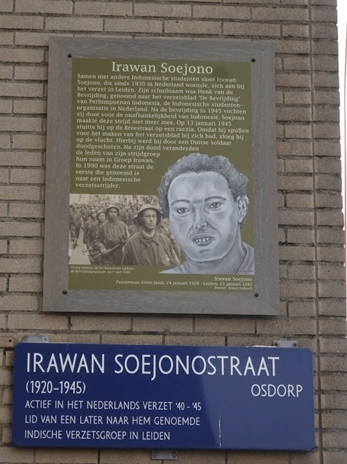 Memorial Plates De Aker Irawan Soejonostraat #2