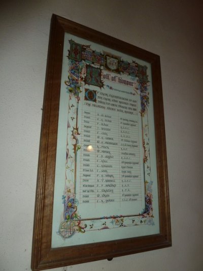 Roll of Honour St. Mary Church #1