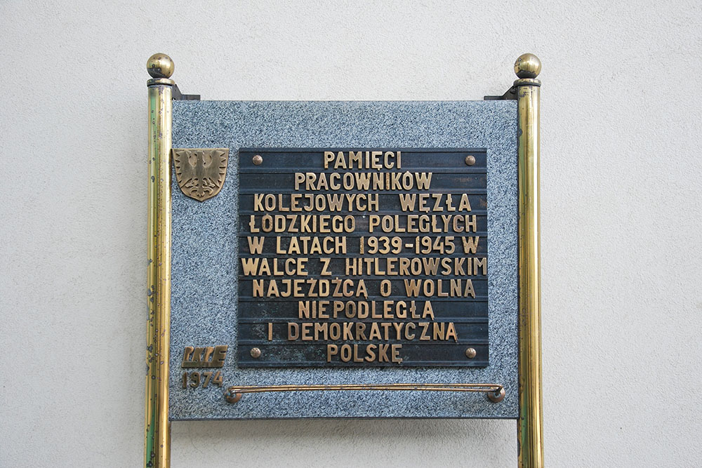 Gedenkteken Spoormedewekers Lodz #1