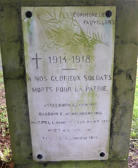 Oorlogsmonument Fauvillers #5