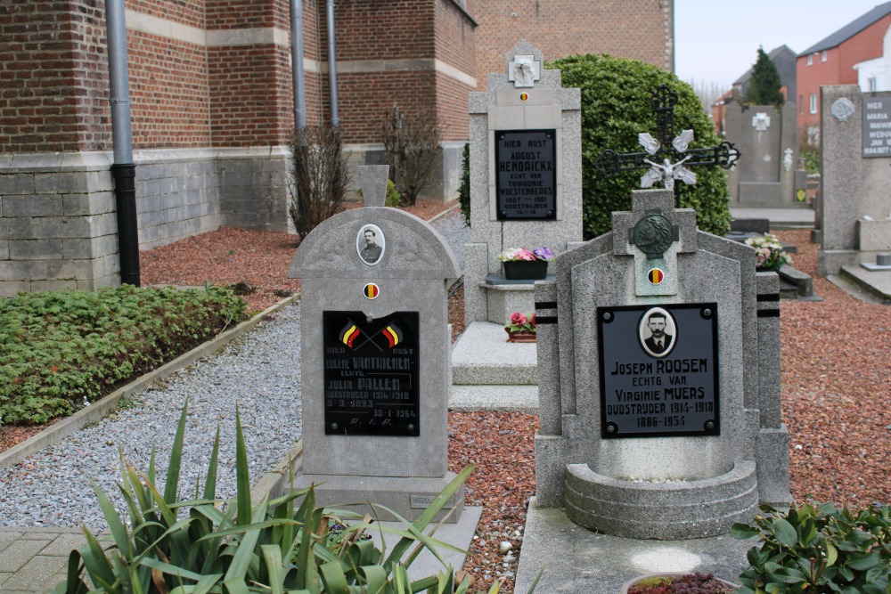 Belgische Graven Oudstrijders Waanrode Kerkhof