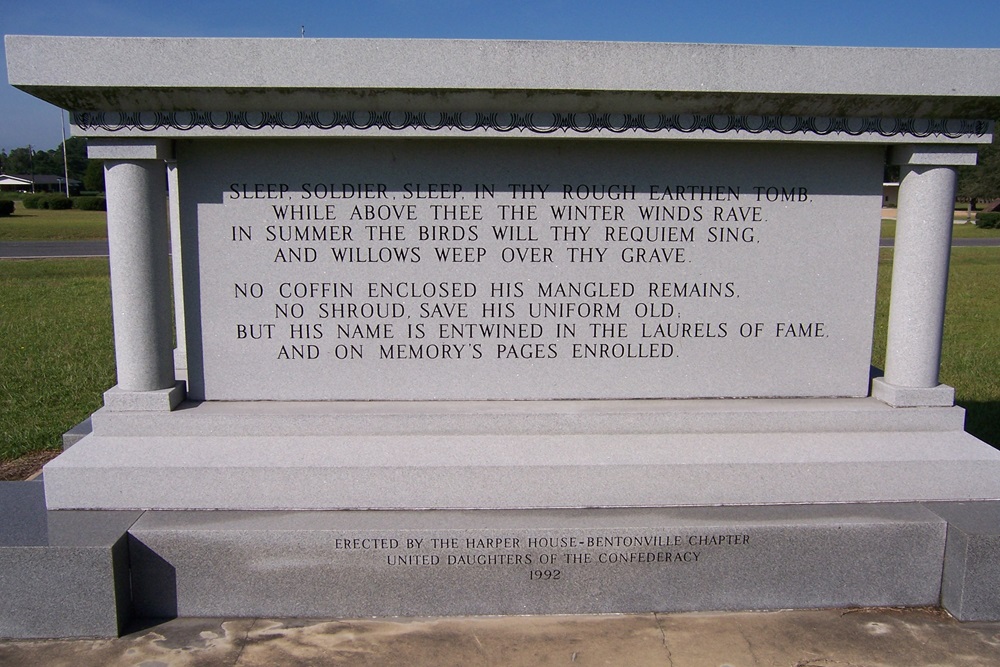 Monument North Carolina Soldiers Bentonville #2