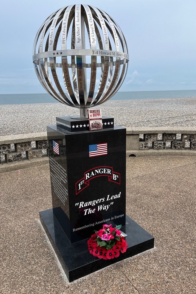 Memorial for American Rangers Dieppe