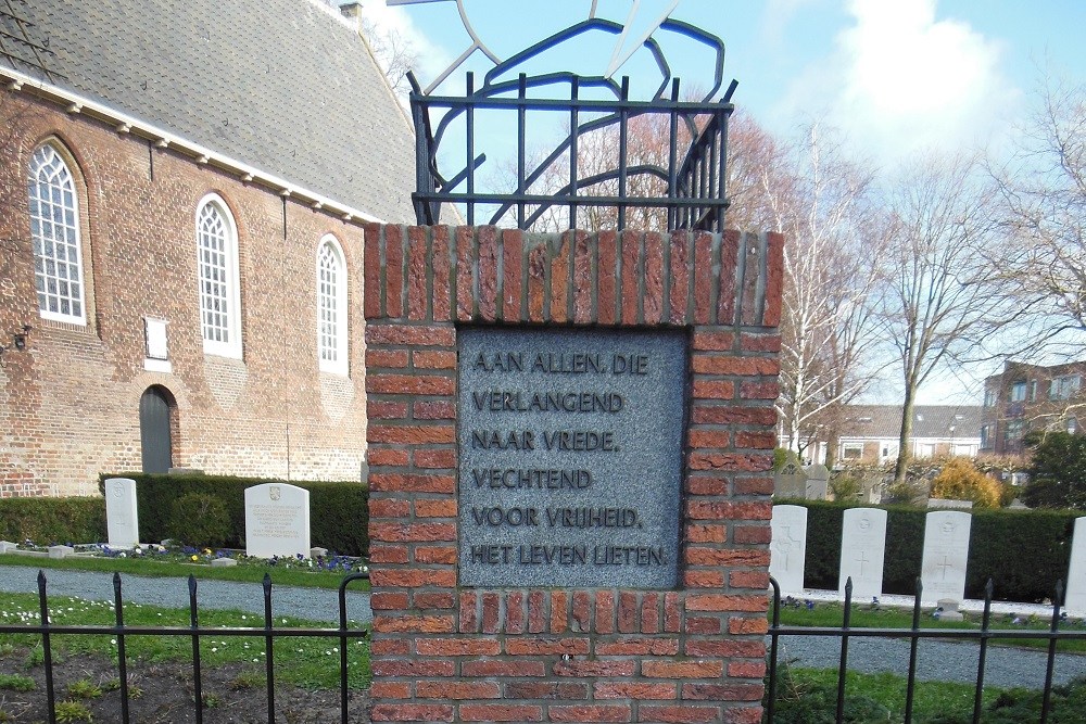 Oorlogsmonument Protestant Kerkhof Heemskerk #1