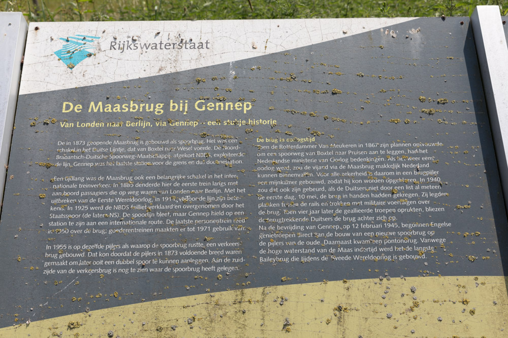 Informatiebord De Maasbrug bij Gennep #2