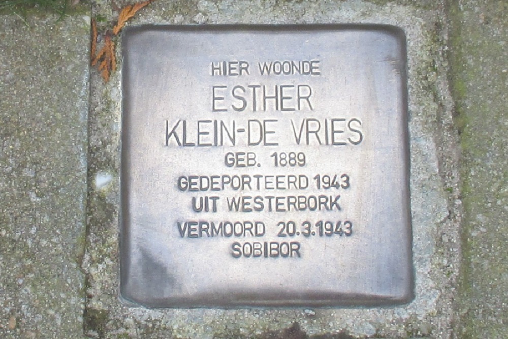 Stolperstein De Haas Okkenstraat 14