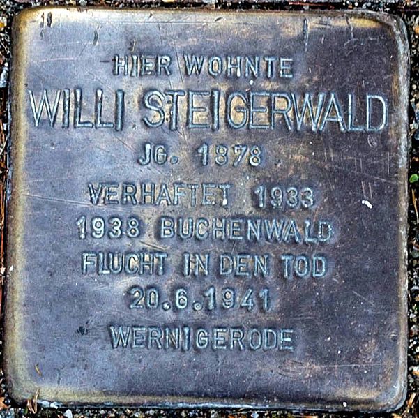 Stumbling Stone Georgiistraße 31