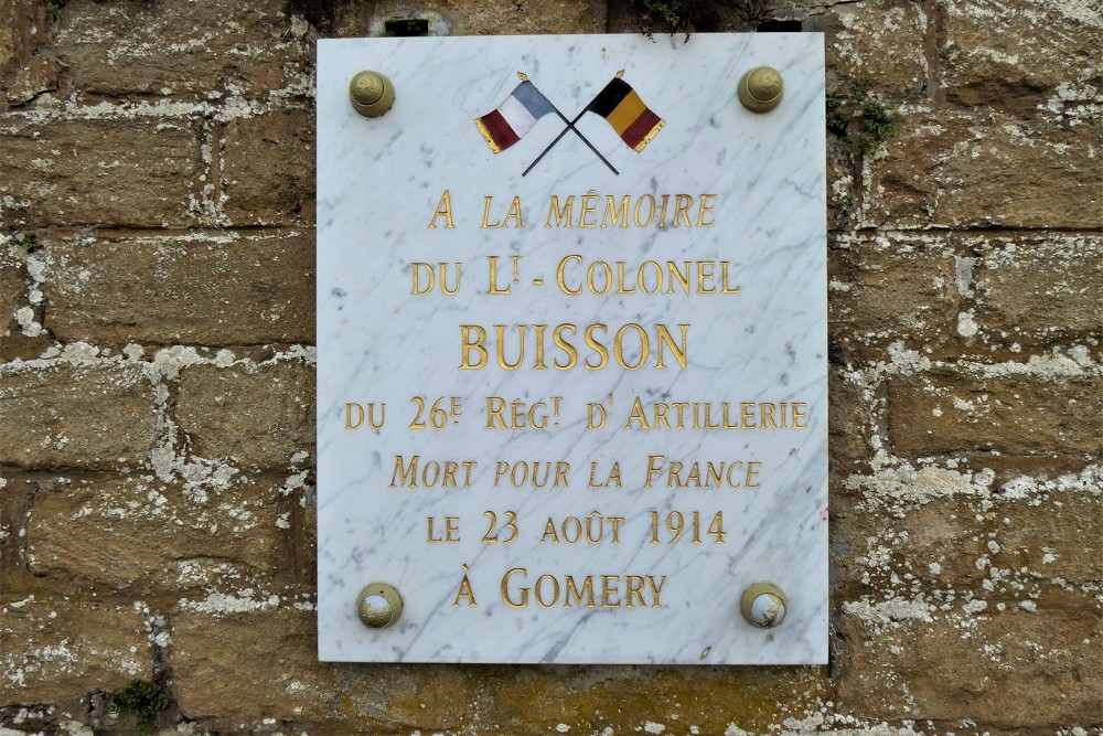 Memorial Plaque Lieutenant Colonel Buisson #2