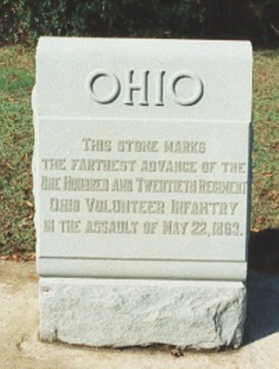 Positie-aanduiding Aanval van 120th Ohio Infantry (Union) #1