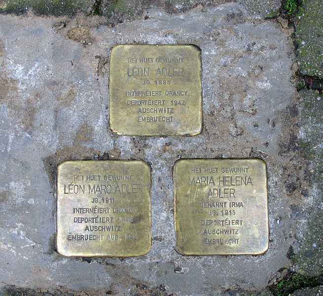 Stolpersteine 38 Rue du Brill #1