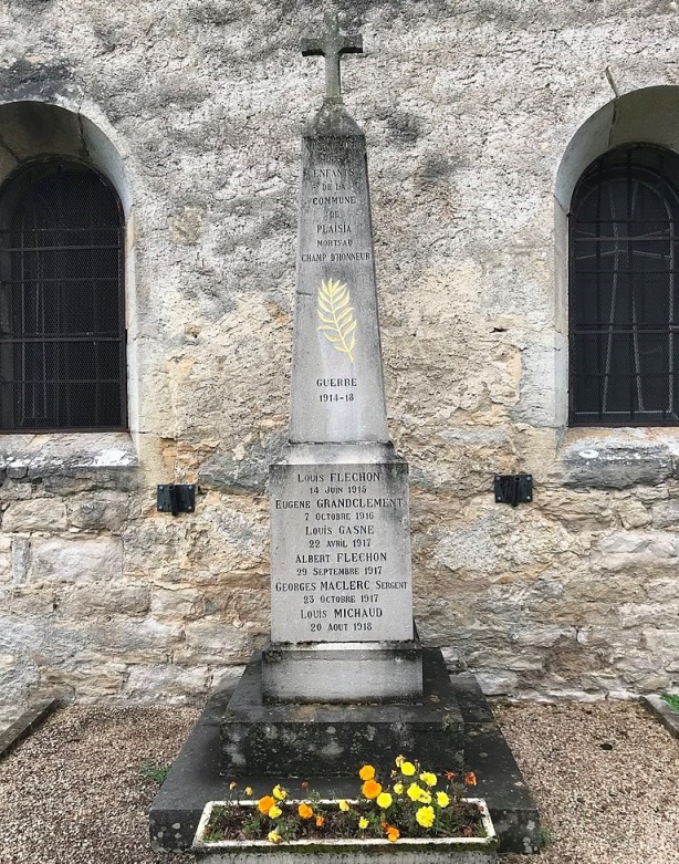 Monument Eerste Wereldoorlog Plaisia