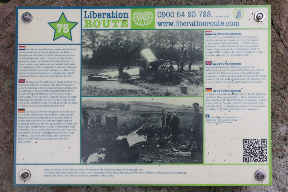 Liberation Route Marker 75 #2