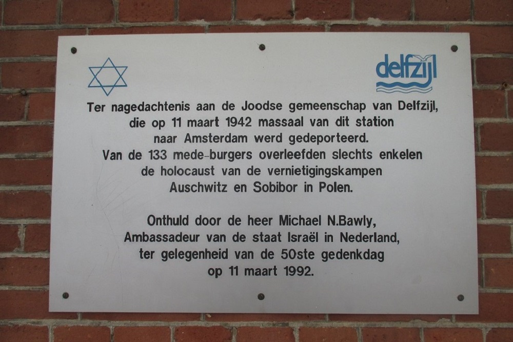 Joods Gedenkteken N.S. Station Delfzijl