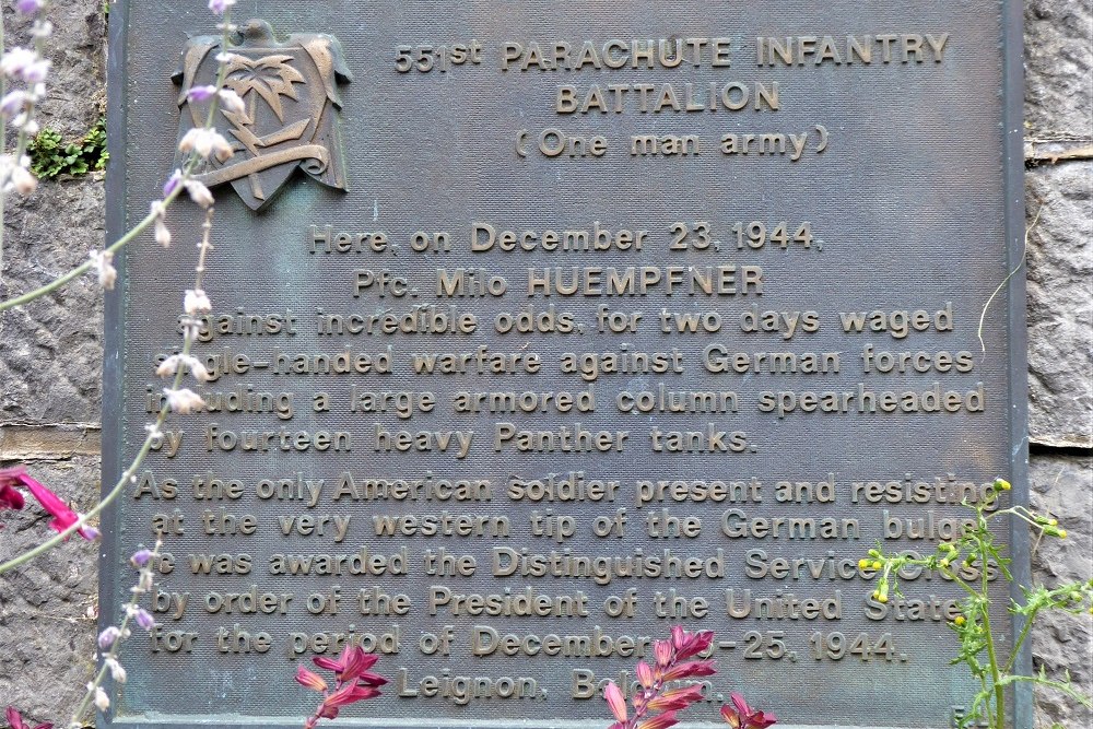 Gedenkteken 551st Parachute infantry Battalion #3
