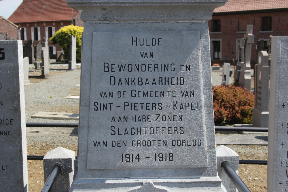 Oorlogsmonument Sint-Pieters-Kapelle #2