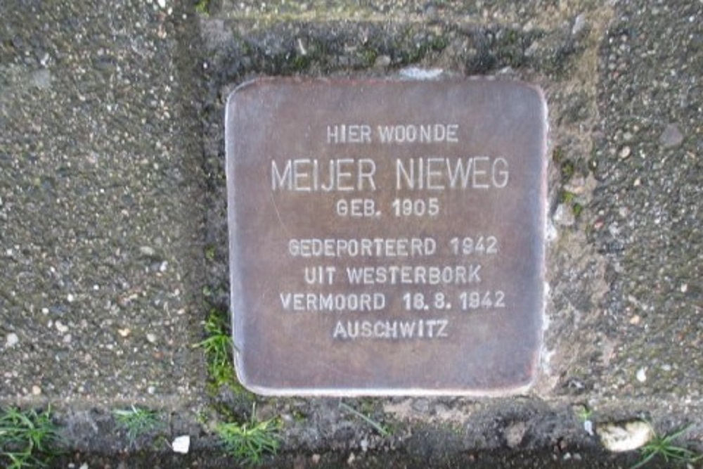 Stumbling Stone Jukwerderweg 6 (now Jukwerderweg 20)