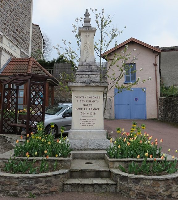 Oorlogsmonument Sainte-Colombe-sur-Gand